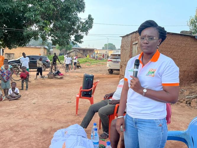 Législatives du 27 décembre 2025 : Le message fort de Leocadie Loukou Yao Présidente Régionale UF-Rhdp du Bélier aux femmes 